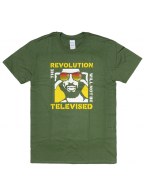 ギル・スコット・ヘロン The Revolution Will Not Be Televised デザインTシャツ オリーブ