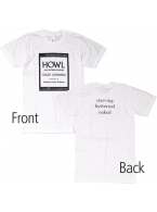 HOWL（ハウル）吠える Allen Ginsberg（アレン・ギンズバーグ）ビートニク 公式 文学Ｔシャツ