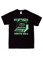 Kraftwerk（クラフトワーク） Computer World （コンピューター・ワールド） デザインＴシャツ 単色版 ブラック