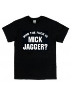 Who the fuck is Mick Jagger ? Rolling Stones キース・リチャーズ／Maroon5／The Verve着用 復刻デザイン ロックTシャツ