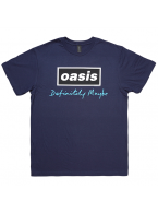 Oasis（オアシス）Definitely Maybe バンド・ロゴ Tシャツ ネイビー【祝！再結成】