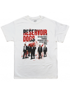 タランティーノ映画 Reservoir Dogs レザボア・ドッグス ポスターデザインTシャツ #3 ホワイト
