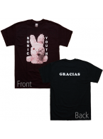 Sonic Youth（ソニック・ユース）Dirty Bunny ウサギ バンドTシャツ ブラック 両面プリント