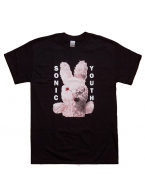 Sonic Youth（ソニック・ユース）Dirty Bunny ウサギ バンドTシャツ ブラック 両面プリント
