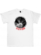 Sun Ra（サン・ラ）"Hot Hits From The Sun" デザインＴシャツ #4 ホワイト