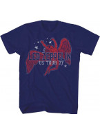 Led Zeppelin（レッド・ツェッペリン） US Tour 77 バンドTシャツ イカルスロゴ ネイビー #2