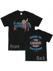 The Allman Brothers Band（オールマン・ブラザーズ・バンド）公式 ハーレーダビッドソン風デザインＴシャツ