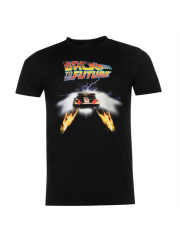 Back To The Future（バック・トゥ・ザ・フューチャー） 映画Tシャツ デロリアン Firetracks