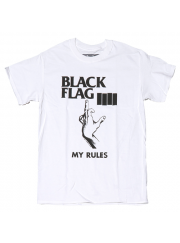 Black Flag （ブラック・フラッグ） My Rules 中指 パンク ロック Ｔシャツ #2