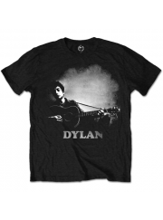 Bob Dylan（ボブ・ディラン） 1963 NY Guitar & Logo ロックＴシャツ #1