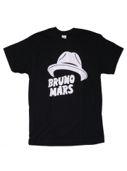 Bruno Mars（ブルーノ・マーズ）Fedora ハットロゴ Tシャツ #2