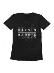 Calvin Harris（カルヴィン・ハリス） Frequency EDM／クラブ／DJ Tシャツ レディス