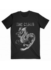 The Clash（クラッシュ）白ドラゴン Dragon パンク バンドTシャツ