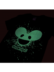 deadmau5（デッドマウス） Burst Mau Logo 夜光ペイント 希少品 EDM／クラブ Tシャツ #4
