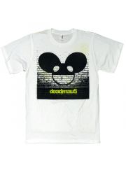 deadmau5（デッドマウス） Logo On Wall Bricks ホワイト EDM／クラブ／DJ Tシャツ #1 希少品 在庫限り