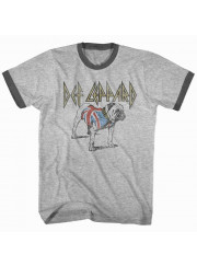 Def Leppard（デフ・レパード） Bulldog ブルドッグ デザイン・バンドTシャツ #2 リンガー