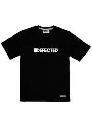Defected Records （ディフェクテッド） ディープハウス UKレーベル クラブDJ 両面 スパイラル ロゴTシャツ ブラック