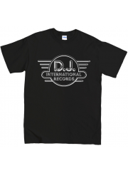 DJ International （DJインターナショナル） Records ロゴ シカゴハウス／クラブ／DJ Tシャツ