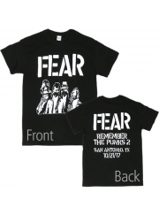 Fear（フィアー）The Record 裏ジャケ 両面プリントＴシャツ ガスマスク ハードコアパンク