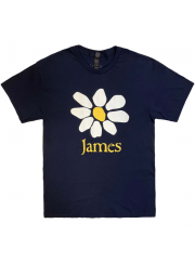 James（ジェイムス）バンドTシャツ #2 UKロック フラワー 花 ネイビー