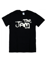 The Jam（ザ・ジャム）スプレーロゴ・バンドTシャツ ブラック UKパンク モッズ