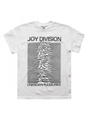 Joy Division（ジョイ・ディヴィジョン） Unknown Pleasures Peter Saville（ピーター・サヴィル）  ポスター版デザインTシャツ 白
