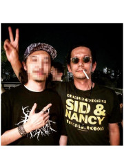 シド・アンド・ナンシー（Sid & Nancy）映画ロゴTシャツ 復刻版 アレックス・コックス ピストルズ 野村訓市着