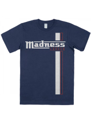 Madness （マッドネス）Lambretta ランブレッタ風ロゴ+ストライプ Tシャツ#6 ネイビー ロンドン