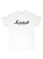 Marshall（マーシャル） アンプ スピーカー ロック・ライブ ロゴTシャツ ホワイト