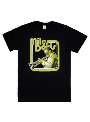 Miles Davis （マイルス・デイヴィス） Trumpet ゴールド・プリント ジャズTシャツ  廃番希少品 デッドストック