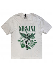 NIRVANA（ニルヴァーナ） IN UTERO（イン・ユーテロ）GREEN ツアーTシャツ #4 両面グリーンプリント