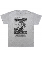 Faster, Pussycat! Kill! Kill! カルト映画 ポスターTシャツ ラス・メイヤー グレー単色