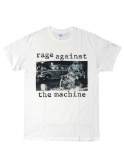 Rage Against the Machine（レイジ・アゲインスト・ザ・マシーン）1stアルバム ジャケット・デザインTシャツ白 坊さん