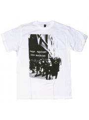 Rage Against The Machine（レイジ・アゲインスト・ザ・マシーン） Riot デザインＴシャツ 白
