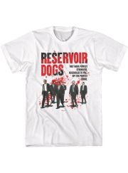 タランティーノ映画 Reservoir Dogs レザボア・ドッグス ポスターデザインTシャツ #3 ホワイト