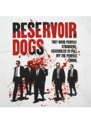 タランティーノ映画 Reservoir Dogs レザボア・ドッグス ポスターデザインTシャツ #3 ホワイト