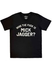 Who the fuck is Mick Jagger ? ローリング・ストーンズ Rolling Stones キース・リチャーズ着用 復刻デザイン ロックTシャツ #2