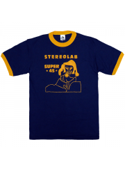 Stereolab（ステレオラブ）EP 『Super 45』 ジャケット・デザインTシャツ リンガー