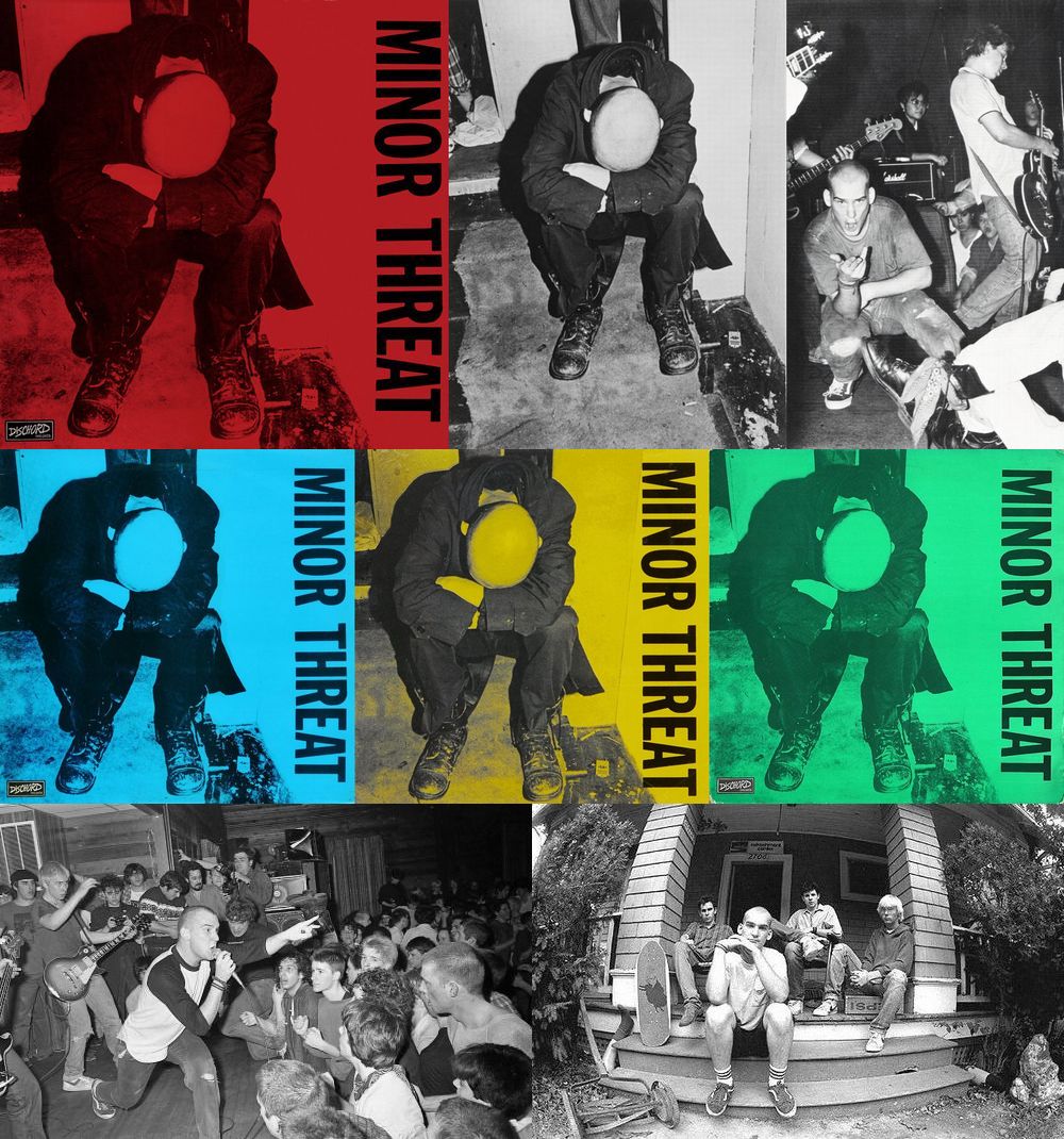 MINOR THREAT マイナースレット Tシャツ Black Sheep-White OSOMALO バンドTシャツの通販